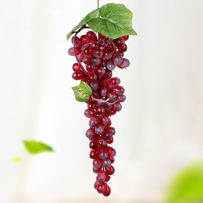 2 Bunches 110 Red Grapes Simulation Fruit Simulation Grapes PVC with Cream Grape Shoot Props - Camera Accessories by buy2fix | Online Shopping UK | buy2fix