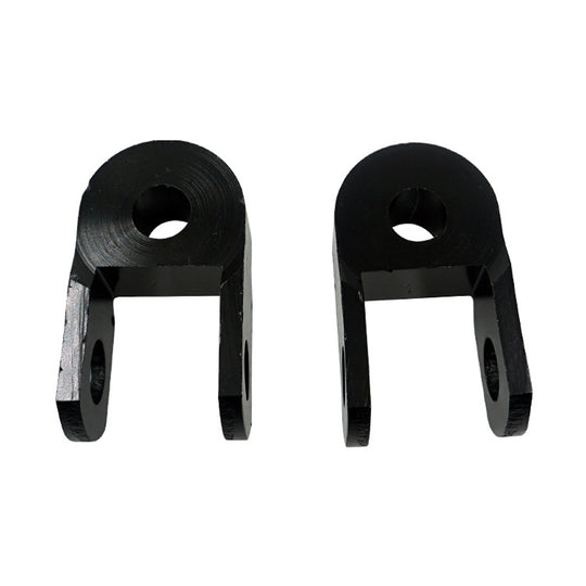 1pair Motorcycle Electric Vehicle Modification Accessories Small CNC Aluminum Alloy Shock Absorption Increaser(Black)