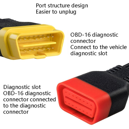 SF62 Car Detector OBD Extension Line Car Computer Conversion Plug Male to Female Adapter Cable - In Car by buy2fix | Online Shopping UK | buy2fix