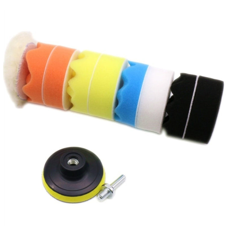 4 Inch 11 In 1 3-7 Inch Car Polishing and Waxing Sponge Plate Sponge Pad Set - Polishing Machine & Accessories by buy2fix | Online Shopping UK | buy2fix