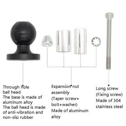 N-P090 Hollow Ball Head Loading Mobile Phone Bracket Handlebar Holder by buy2fix