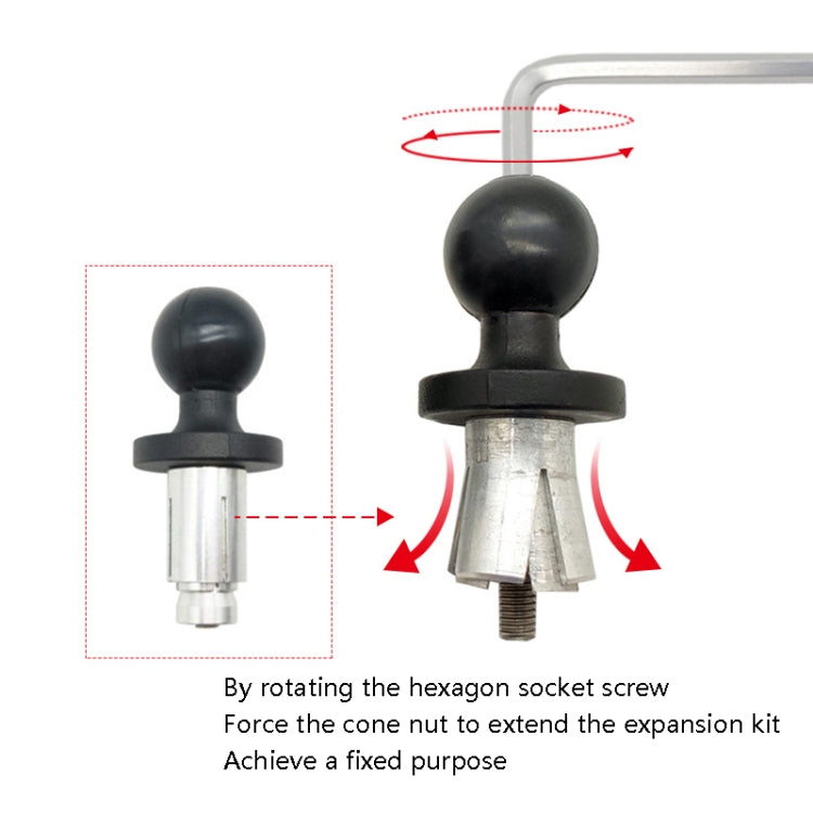 N-P090 Hollow Ball Head Loading Mobile Phone Bracket Handlebar Holder by buy2fix