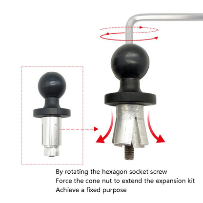 N-P090 Hollow Ball Head Loading Mobile Phone Bracket Handlebar Holder by buy2fix
