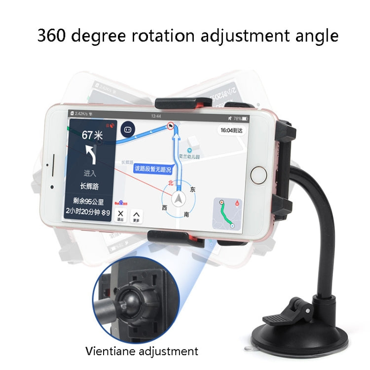 Car Windshield Automatic Lock Phone Holder(Black) by buy2fix