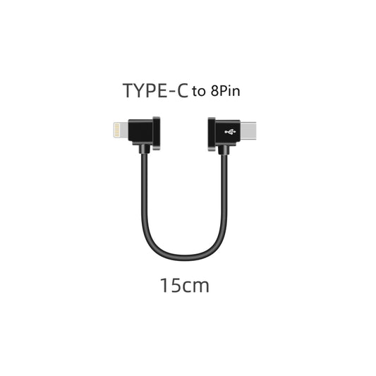 Sunnylife TY-X9304 Suitable For DJI Mavic Air 2S / DJI FPV Flight Glasses V2 / Mavic Mini2 / Osmo Pocket 2 Mobile Phone Tablet Cable 15cm Type-C to 8 Pin Cable by buy2fix