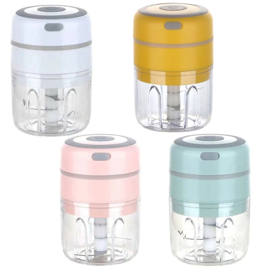 ZM-14 Household Mini Wireless Electric Garlic Masher, Colour: White Big Power 250ml by buy2fix