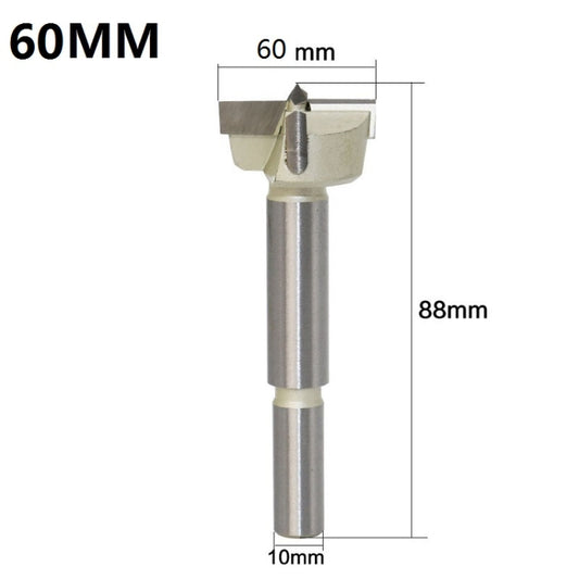 60mm Woodworking Drill Bit Hole Opener Round Lengthened Wooden Door Drill by buy2fix