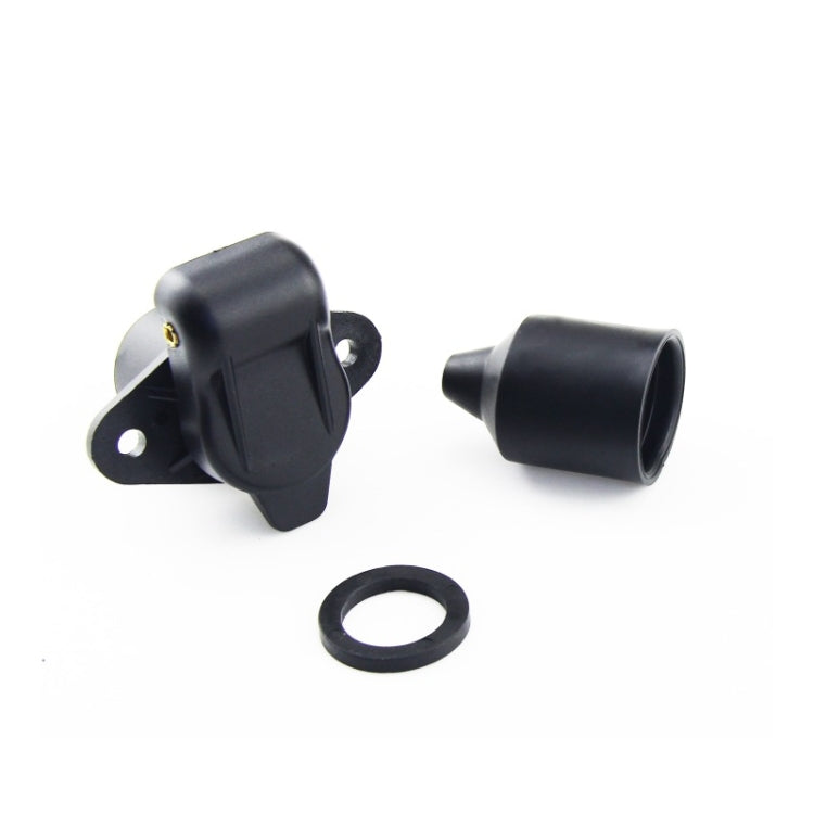 2 PCS VS130E 3P 12V PVC Trailer Connector Socket EU Plug - Terminal connectors by buy2fix | Online Shopping UK | buy2fix