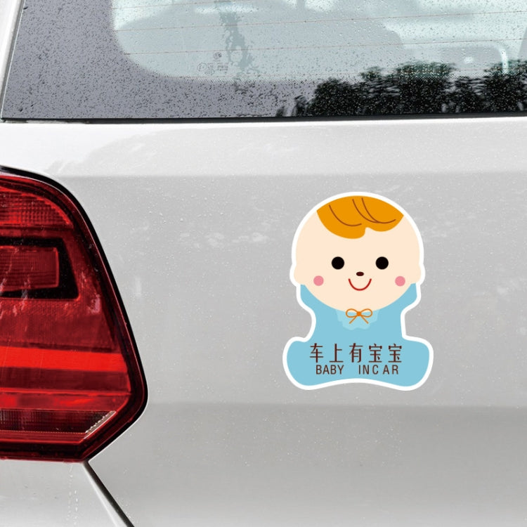 10 PCS There Is A Baby In The Car Stickers Warning Stickers Style: CT203 Baby W Girl Magnetic Stickers - Warning Sticker by buy2fix | Online Shopping UK | buy2fix