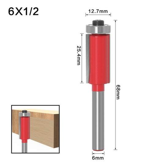 3 PCS Woodworking Engraving Milling Cutter Trimming Machine Alloy Cutter Head, Model: 6x1/2mm by buy2fix