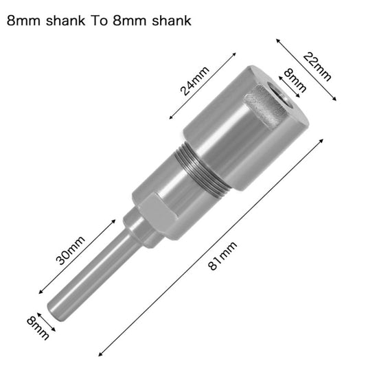 8mm To 8mm Engraving Trimming Machine Extension Pole Converter by buy2fix