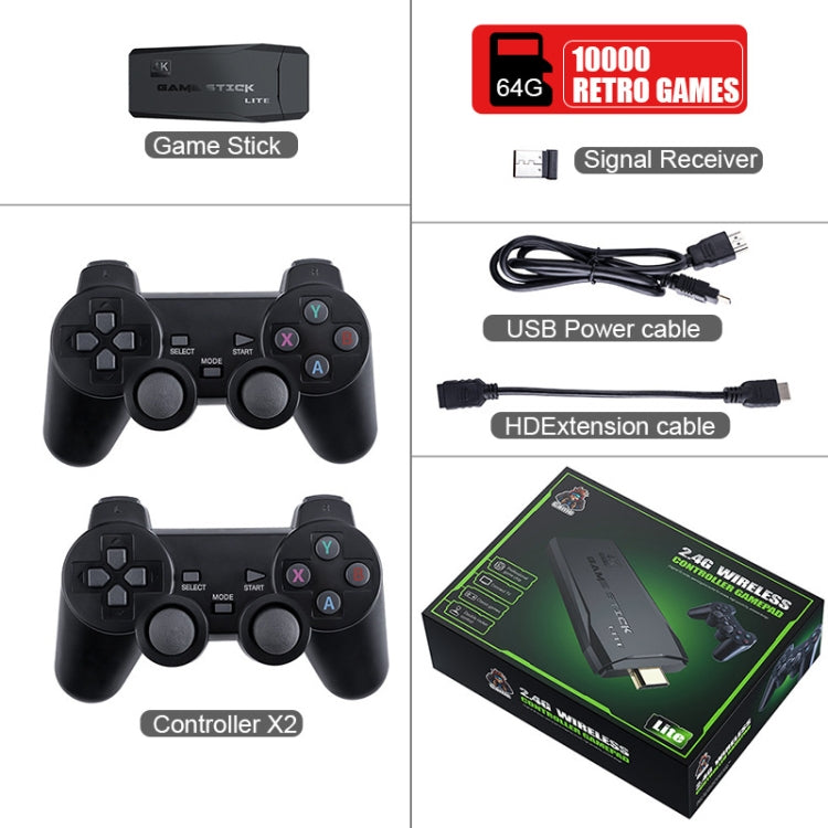 Y3 Lite Wireless Doubles HD Game Console, Product color: 64G 10,000 Games - Pocket Console by buy2fix | Online Shopping UK | buy2fix