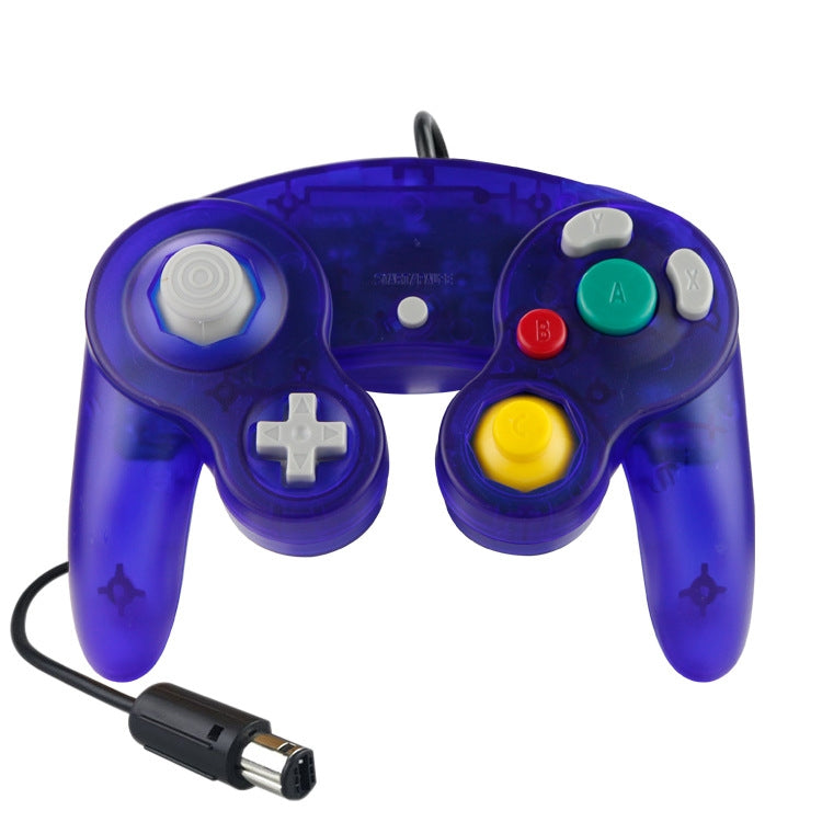 Single Point Vibrating Controller Gamepad Transparent Blue – Buy2fix