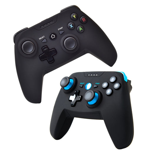 CX-X1 2.4GHz + Bluetooth 4.0 Wireless Game Controller Handle For Android / iOS / PC / PS3 Handle + Bracket (Blue) by buy2fix