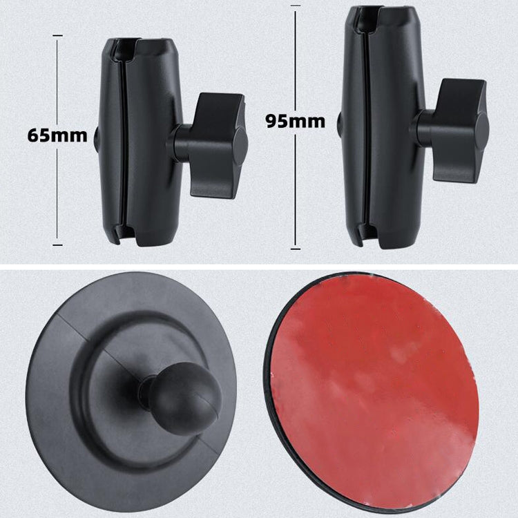 Curved Adhesive Car Instrument Table Bracket Car Mobile Phone Bracket Plastic Clamp Arm Style: Tablet Clip by buy2fix