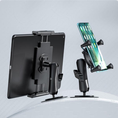 Curved Adhesive Car Instrument Table Bracket Car Mobile Phone Bracket Plastic Clamp Arm Style: Tablet Clip by buy2fix