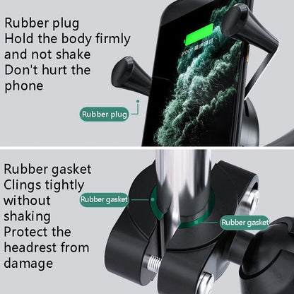 Car Headrest Bracket Motorcycle Rearview Mobile Phone Bracket Style: 6 Claw Small Back Clip (engineering plastic) by buy2fix