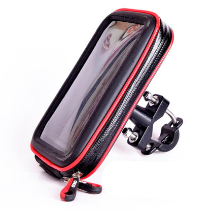 OKD Motorcycle Bicycle Touch Screen Waterproof Mobile Phone Bag Bracket M(Upgrade+U-shaped Base) - Bicycle Bags by buy2fix | Online Shopping UK | buy2fix