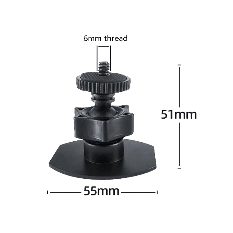 Mini Gimbal Camera Bracket Desktop Mobile Phone Bracket Recorder Car Bracket 1/4 Screw Connector for GoPro - DJI & GoPro Accessories by buy2fix | Online Shopping UK | buy2fix