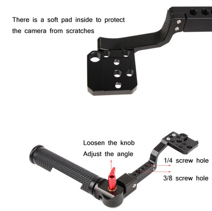 Sunnylife RO-Q9233 Carry Type Adjustable Angle SLR Stabilizer Handle For DJI RONIN RS-C2 / RONIN S / SC(Black) - DJI & GoPro Accessories by Sunnylife | Online Shopping UK | buy2fix