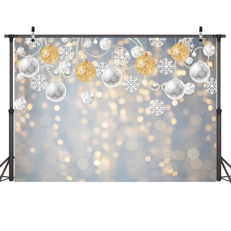 2.1m X 1.5m Christmas Ball Snowflake Party Decorative Photography Background - Camera Accessories by buy2fix | Online Shopping UK | buy2fix