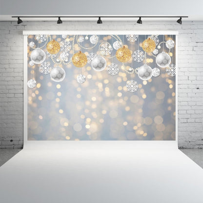 2.1m X 1.5m Christmas Ball Snowflake Party Decorative Photography Background - Camera Accessories by buy2fix | Online Shopping UK | buy2fix