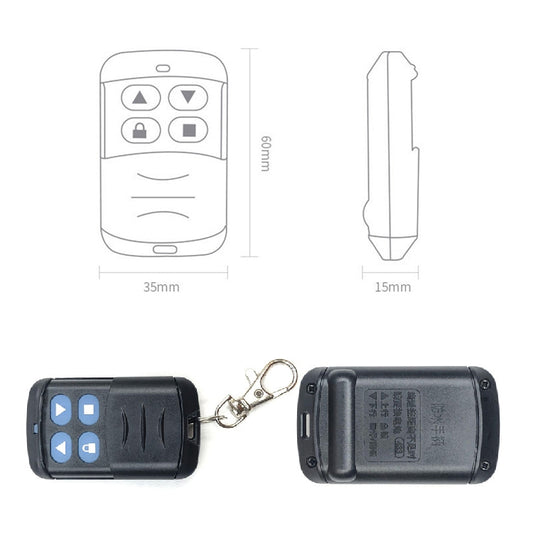 2 PCS Electric Roller Shutter Waterproof Copy Universal Remote Controller Garage Door Remote Control Key(433MHz) by buy2fix