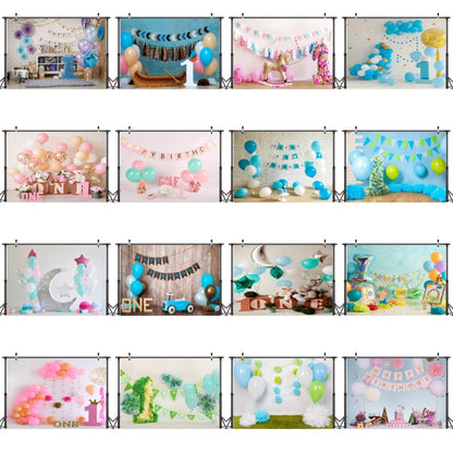 2.1m x 1.5m One Year Old Birthday Photography Background Cloth Birthday Party Decoration Photo Background(582) - Camera Accessories by buy2fix | Online Shopping UK | buy2fix