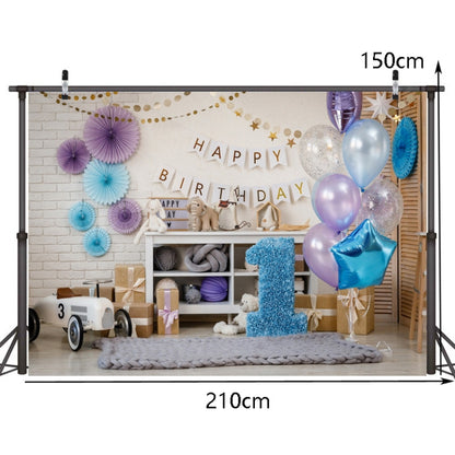 2.1m x 1.5m One Year Old Birthday Photography Background Cloth Birthday Party Decoration Photo Background(583) - Camera Accessories by buy2fix | Online Shopping UK | buy2fix