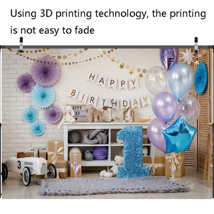 2.1m x 1.5m One Year Old Birthday Photography Background Cloth Birthday Party Decoration Photo Background(574) - Camera Accessories by buy2fix | Online Shopping UK | buy2fix