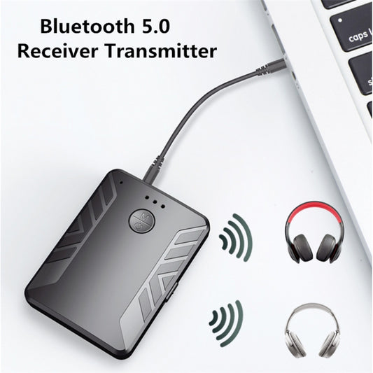 T19 Bluetooth 5.0 Audio Transmitter Receiver Call Three-in-one TV Computer Dual Transmitter Adapter by buy2fix