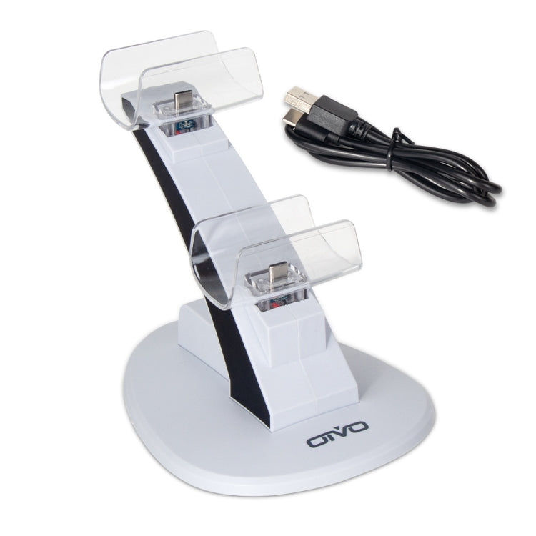 OIVO IV-P5234 Gamepad Aircraft Two-Seater Charger For PS5(White) - Toys & Hobbies by OIVO | Online Shopping UK | buy2fix