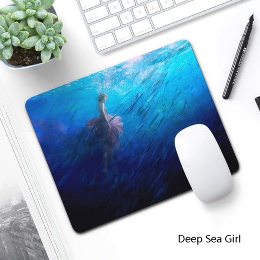 6 PCS Non-Slip Mouse Pad Thick Rubber Mouse Pad, Size: 21 X 26cm(Deep Sea Girl) by buy2fix