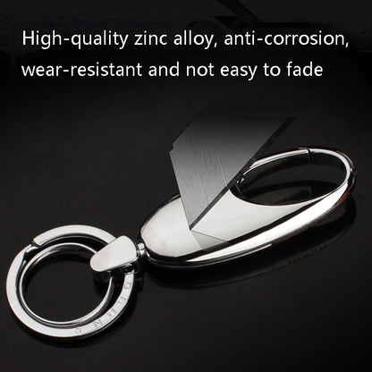 JOBON ZB-6618 Car Keychain Men Waist Holding Car Key Rings(Brown Chrome) - Key Rings by JOBON | Online Shopping UK | buy2fix