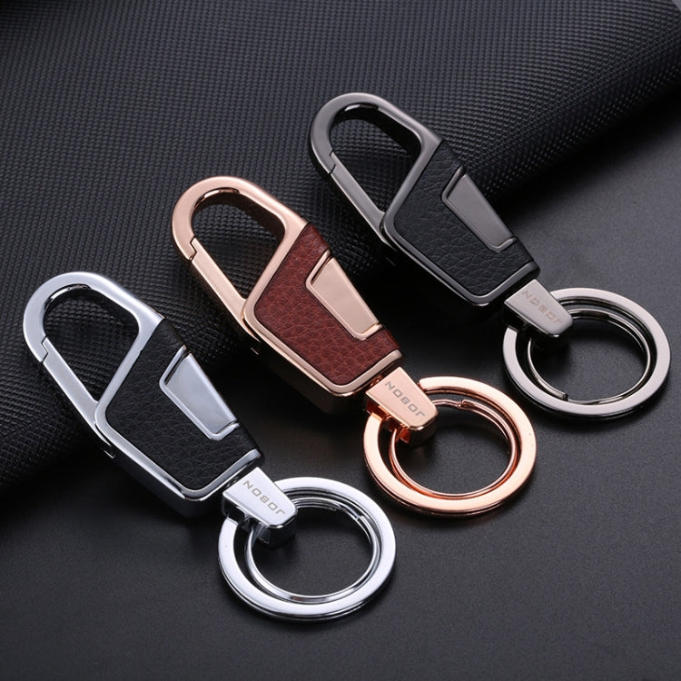 JOBON ZB-6611 Car Keychain Men Waist Hanging Keychain Simple Key Rings(Golden) - Key Rings by JOBON | Online Shopping UK | buy2fix