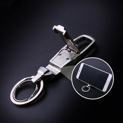 JOBON ZB-8780 Multi-Function Keychain Man Portable Mobile Phone Bracket Metal Waist Car Keychain(Golden) - Key Rings by JOBON | Online Shopping UK | buy2fix