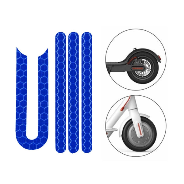 Scooter Stickers Reflective Cursor Scooter Mudguard Reflective Sticker For Xiaomi Mijia M365 / M365 Pro (Blue) by buy2fix