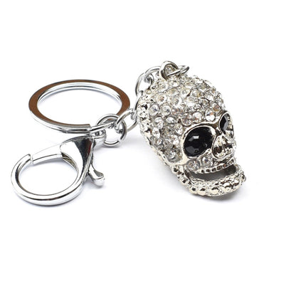 2 PCS Shining Skull Keychain Bag Hanging Jewelry(Diamond Skull) by buy2fix