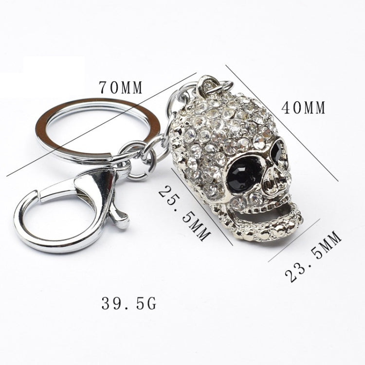 2 PCS Shining Skull Keychain Bag Hanging Jewelry(Diamond Skull) by buy2fix