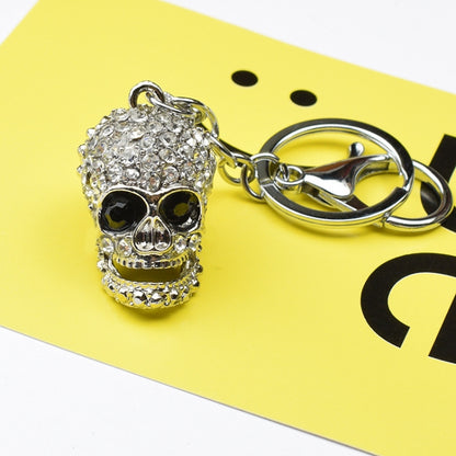 2 PCS Shining Skull Keychain Bag Hanging Jewelry(Diamond Skull) by buy2fix