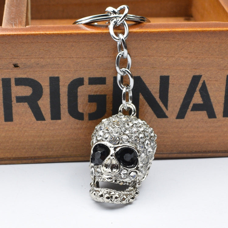 2 PCS Shining Skull Keychain Bag Hanging Jewelry(Diamond Skull) by buy2fix