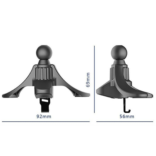 3 PCS A-004 Car Mobile Phone Bracket Air Outlet Hook Accessories(Black) by buy2fix