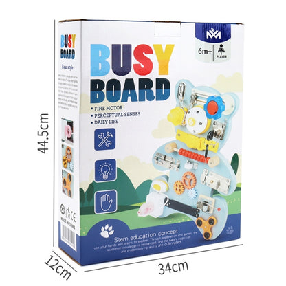 ZW-88 Children Montessori Mechanism Game Board Unlocking Busy Block Toy, Style: Bear - Early Education Toys by buy2fix | Online Shopping UK | buy2fix