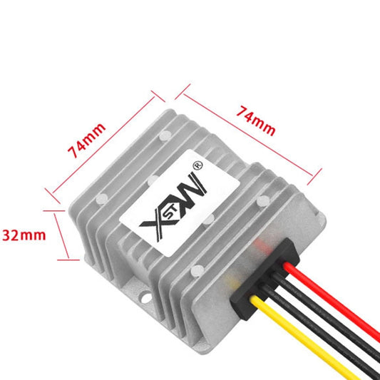 XWST DC 12/24V To 5V Converter Step-Down Vehicle Power Module, Specification: 12/24V To 5V 15A Large Aluminum Shell by buy2fix
