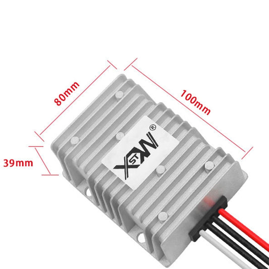 XWST DC 12/24V To 5V Converter Step-Down Vehicle Power Module, Specification: 12/24V To 5V 40A Extra Large Aluminum Shell by buy2fix