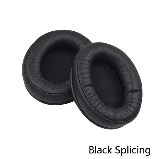 2 PCS Headset Sponge Cover Ear Pad Leather Case For Kingston Cloud Silver II, Colour: Black Splicing by buy2fix