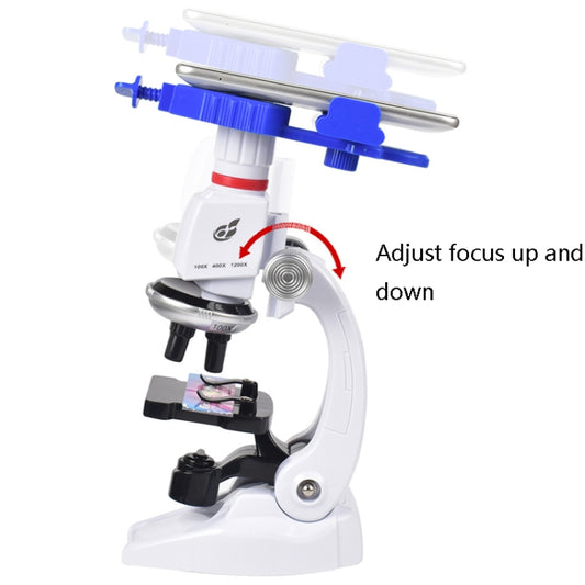Students Scientific Experimental Equipment Biological Microscope, Style: C2156 With Phone Holder by buy2fix