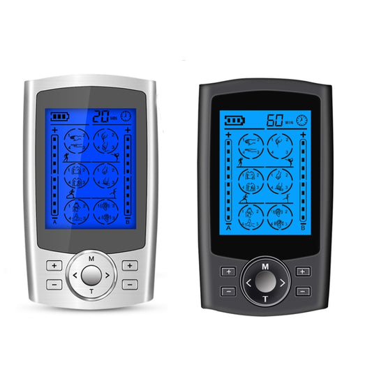 24-Mode Digital Electronic Pulse Massager Intelligent Whole Body Physical Therapy Meridian Massager, Specification: UK Plug(Black) by buy2fix