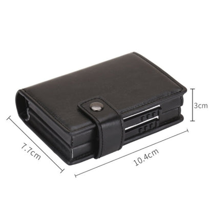 Dual Card Aluminum Alloy Card Box RFID Anti-Theft Wallet(Mad Horse Black) - Home & Garden by buy2fix | Online Shopping UK | buy2fix