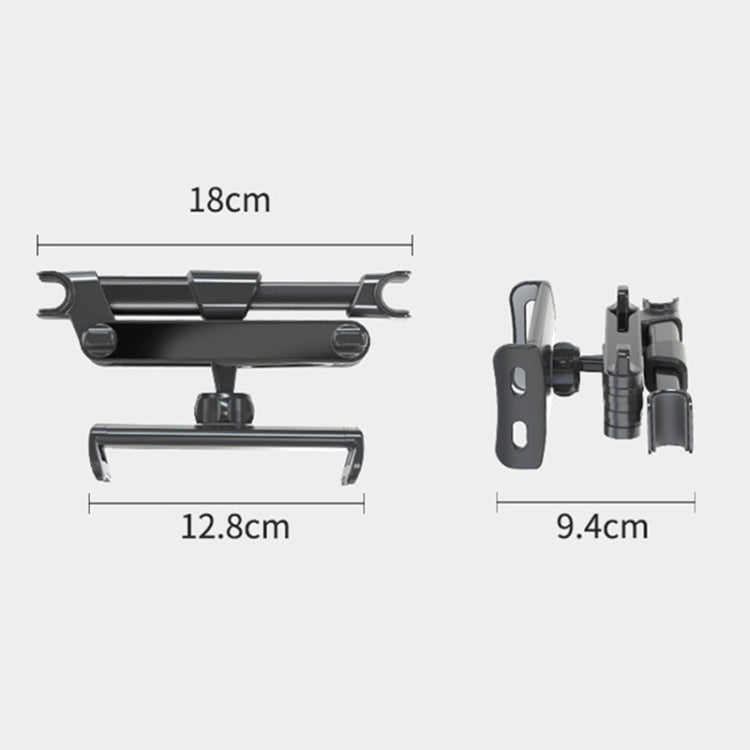 Car Seat Telescopic Bracket Car Rear Pillow Mobile Phone Bracket, Colour: 06 Upgrade Version Black by buy2fix